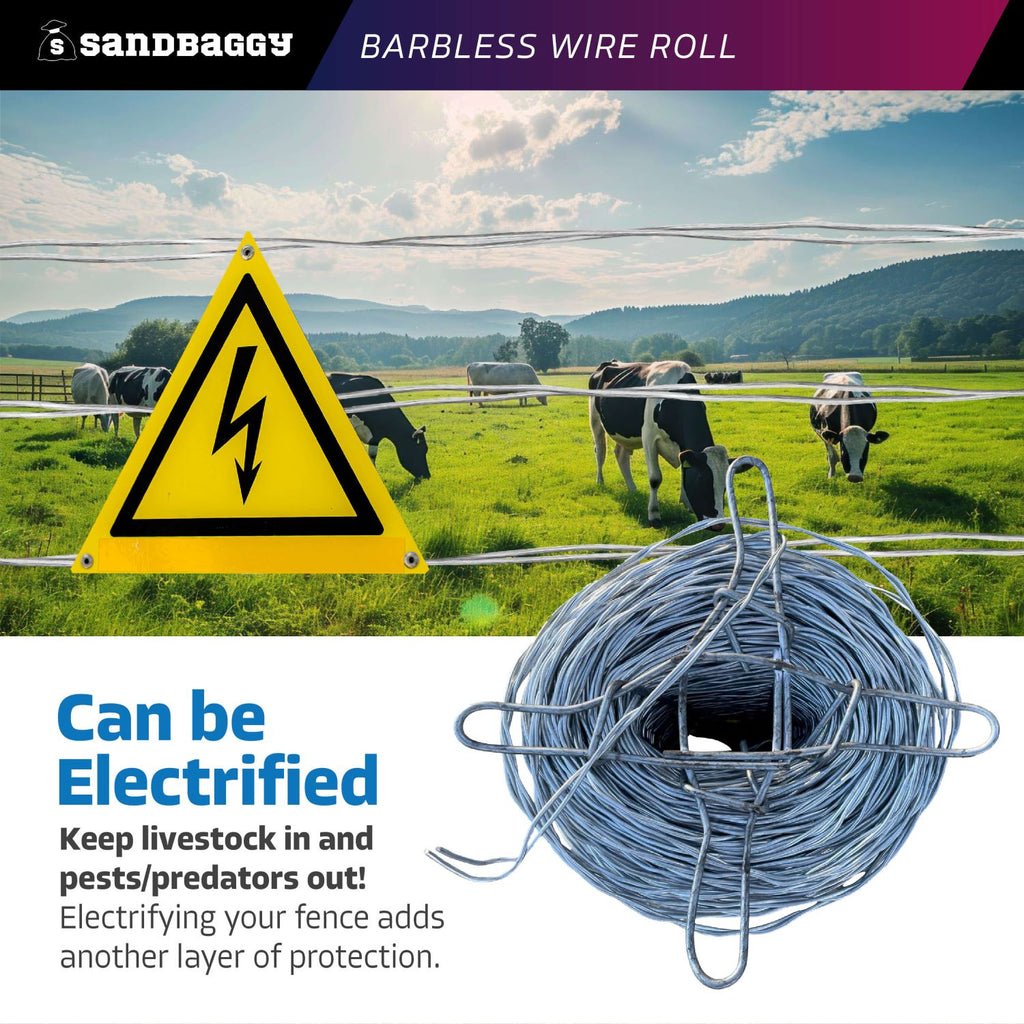 barbless wire roll can be electrified