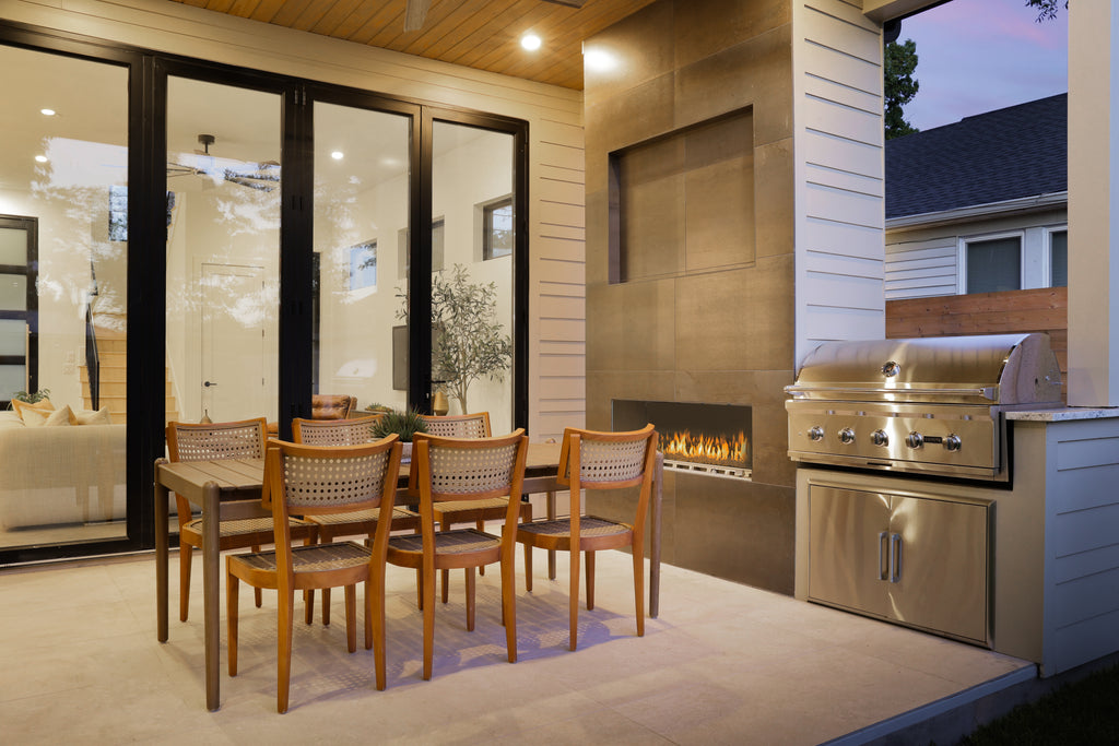 Bifold Doors installed indoors elegant frosted black color