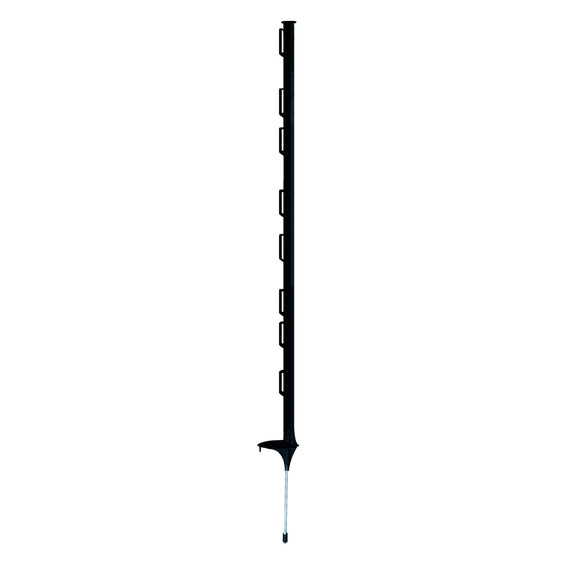 black 48 inch plastic step-in fence post 