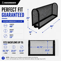 Large Black Backflow Cage 