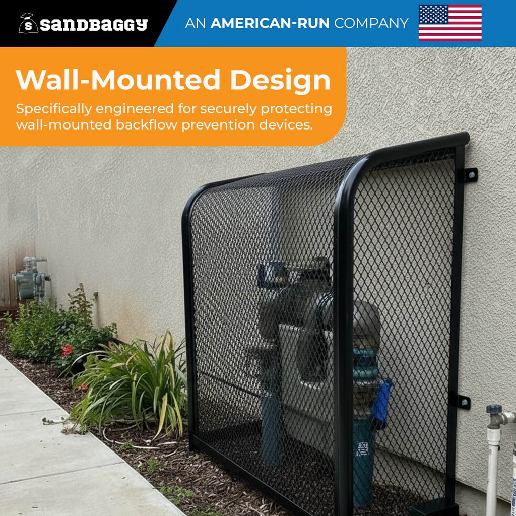 Black Wall Mounted Backflow Cage 