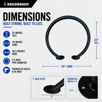 Circle Bike Rack - Black
