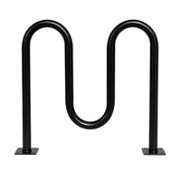 Black Dual Loop Bike Rack - 5 capacity 