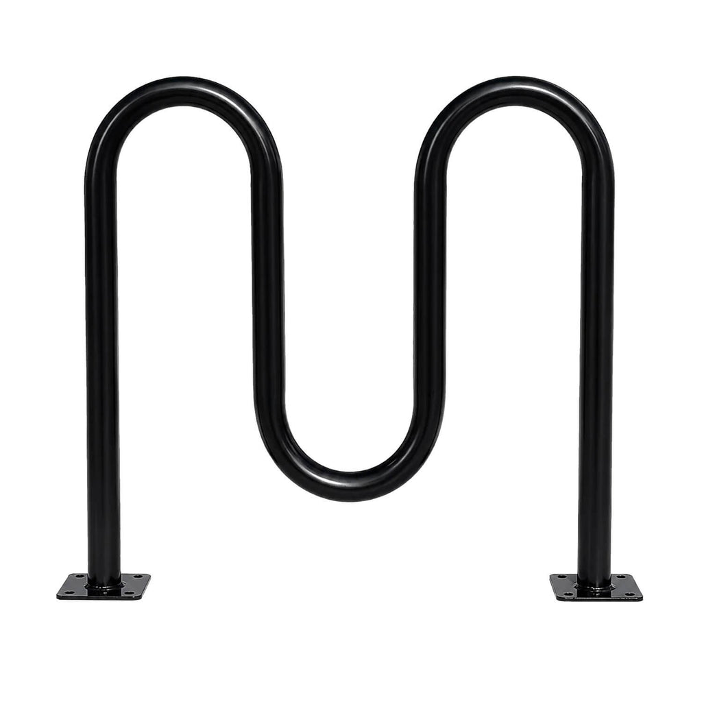 Black Dual Loop Bike Rack - 5 capacity 