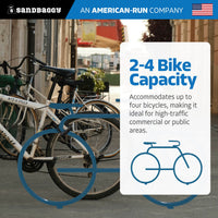 Blue Modern Bicycle Bike Rack 
