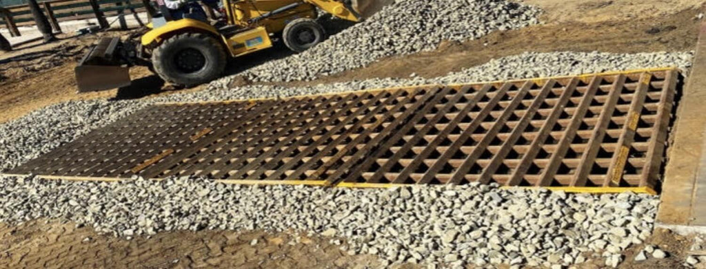 8 ft x 10 ft Bottomless Trackout Control Mat | Construction Entrance Mat (USA Made)