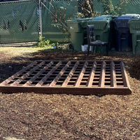 8 ft x 10 ft Bottomless Trackout Control Mat | Construction Entrance Mat (USA Made)