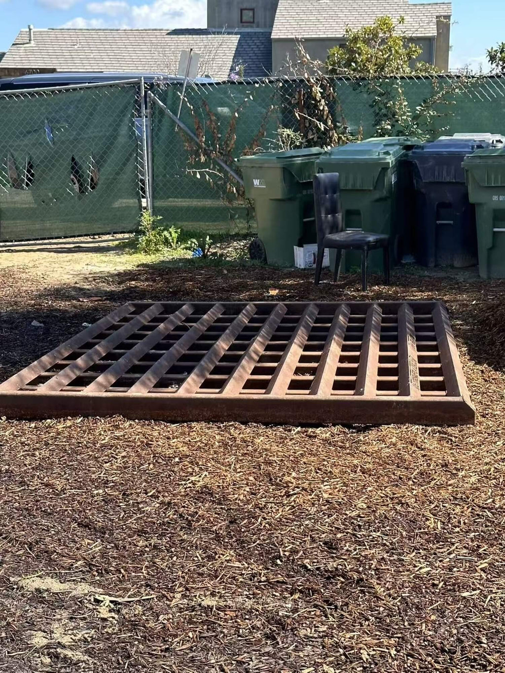 8 ft x 10 ft Bottomless Trackout Control Mat | Construction Entrance Mat (USA Made)