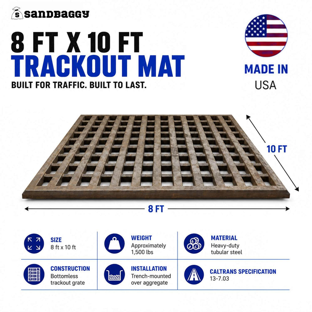 8x10 Bottomless Trackout Mat
