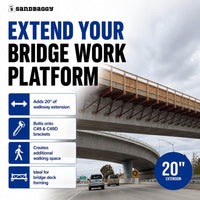 Bridge Overhang Extender - 20" of walkway