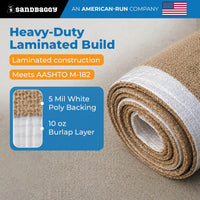 Burlap Concrete Curing Blankets - Curelap - Burlene - 10 ft Width