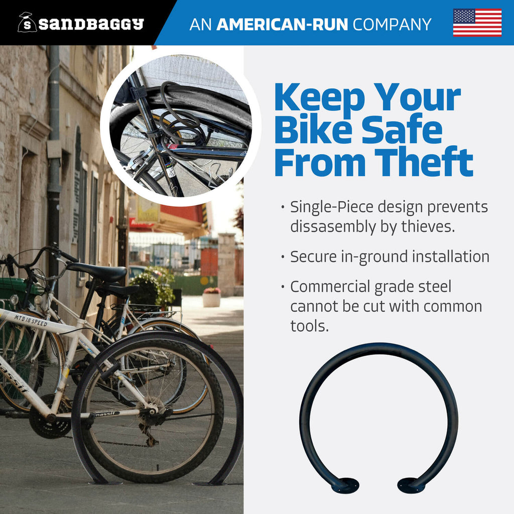 Circle Bike Rack - Black