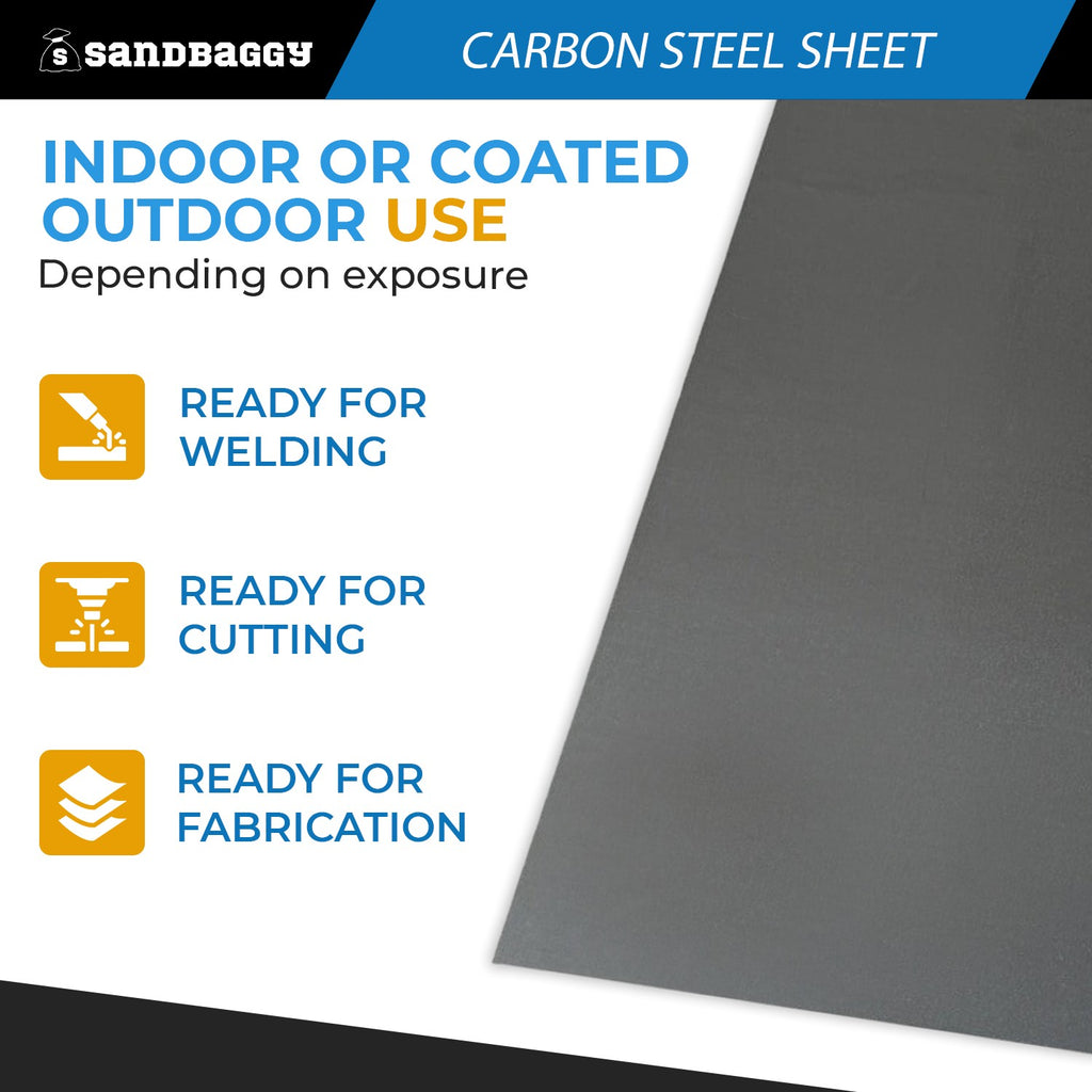2 ft x 4 ft Cold Rolled Carbon Steel Sheet — 20 Gauge A1008 Flat Plate