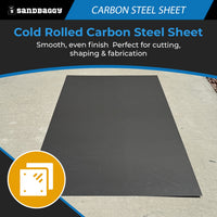 2 ft x 4 ft Cold Rolled Carbon Steel Sheet — 20 Gauge A1008 Flat Plate
