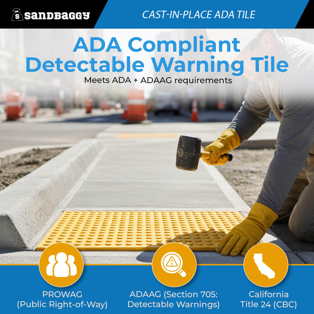 Cast in Place ADA Tile