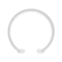 Circle Bike Rack - White
