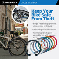 heavy duty circle bike racks