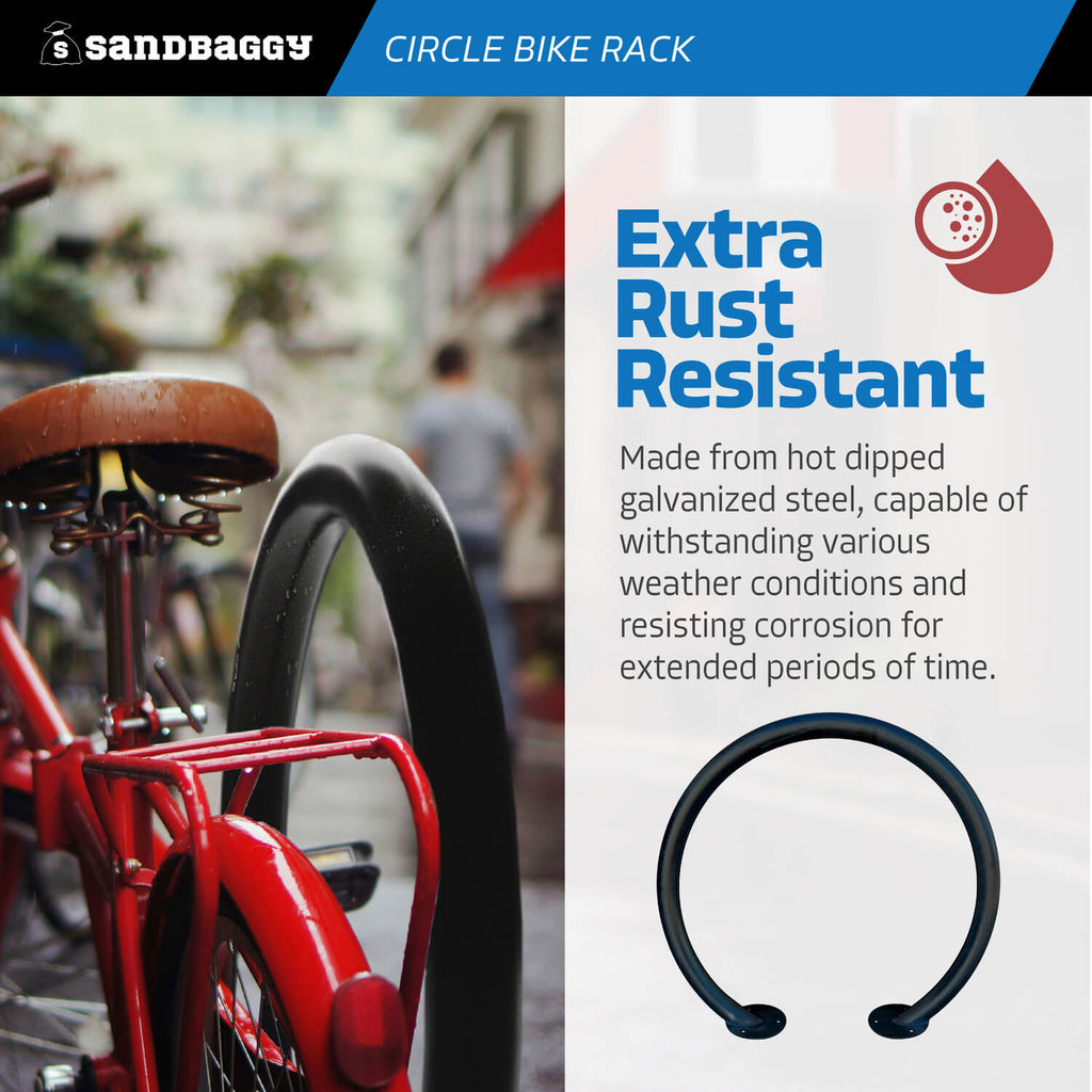 galvanized circle bike racks outdoor