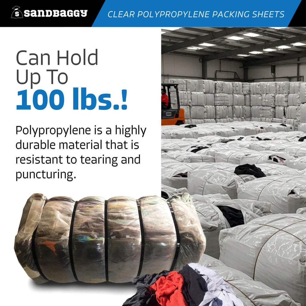 Clear Woven Plastic Packing Sheets - heavy duty