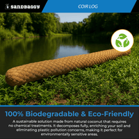 coir log 100% biodegradable