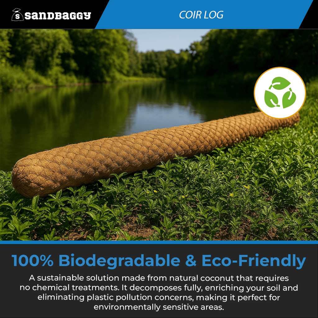 coir log 100% biodegradable