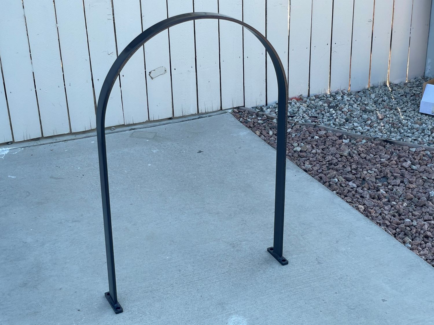 Inverted u bike fashion rack