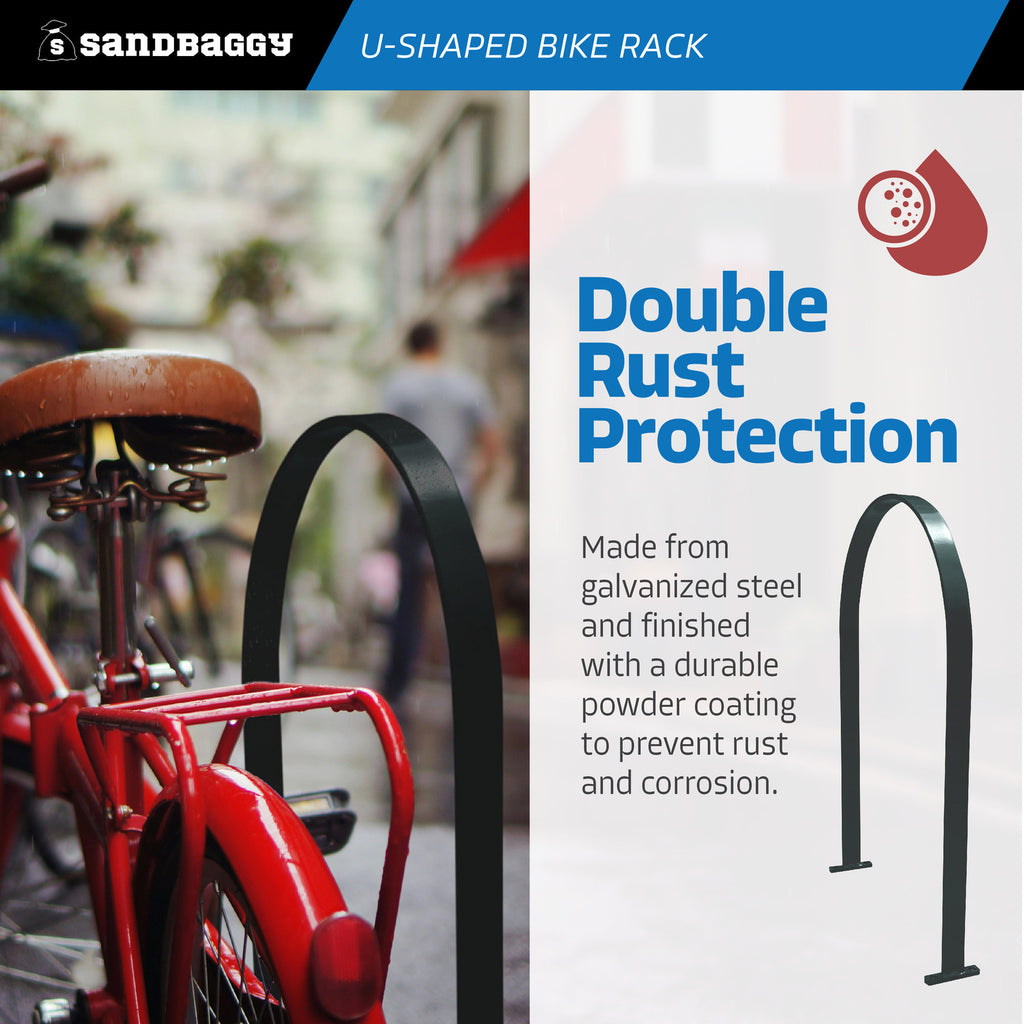 galvanized metal bike rack