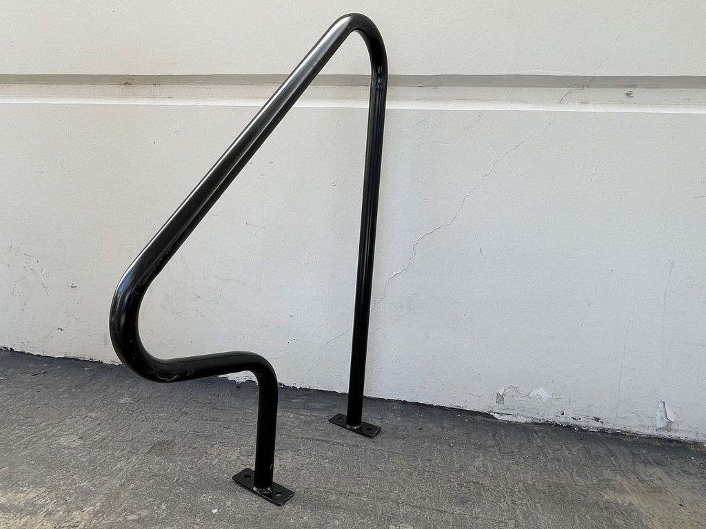 galvanized steel bike racks - in ground installation