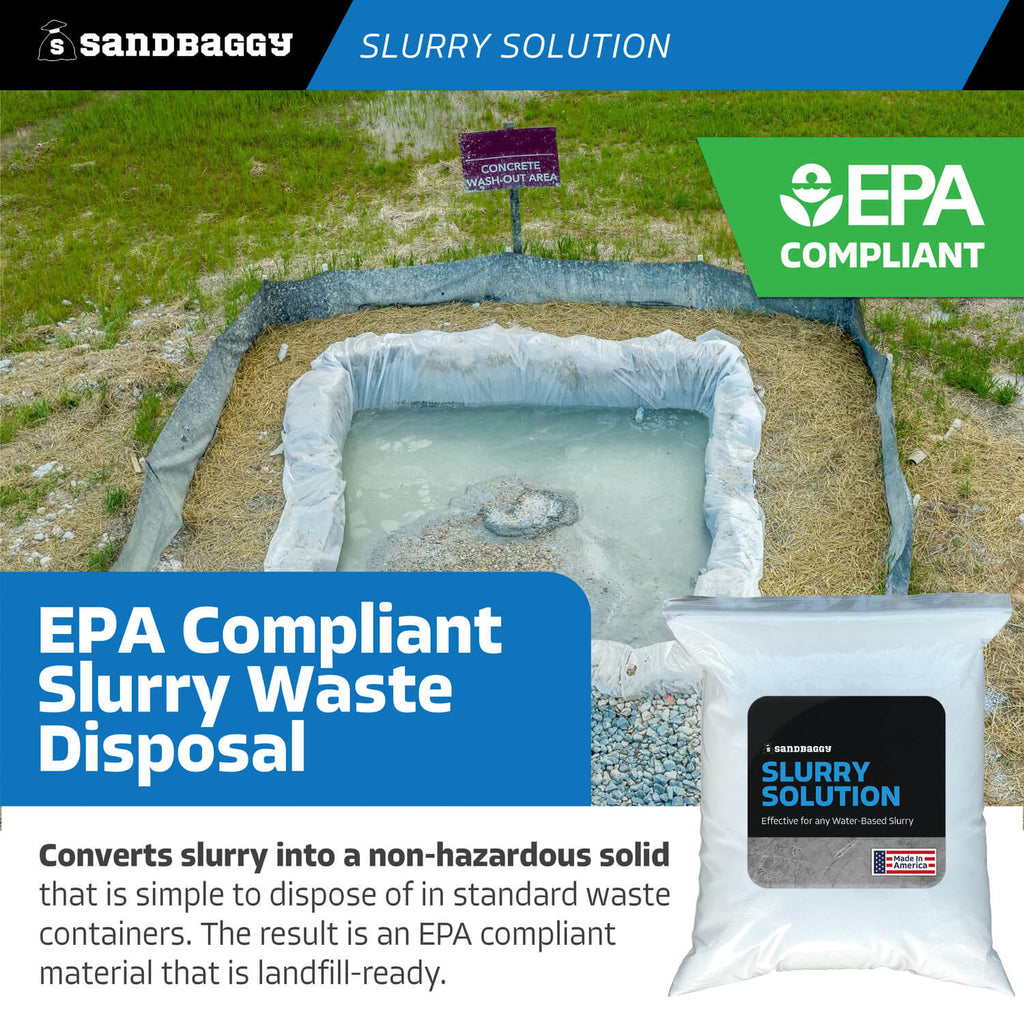 concrete slurry solution solidifier - epa compliant