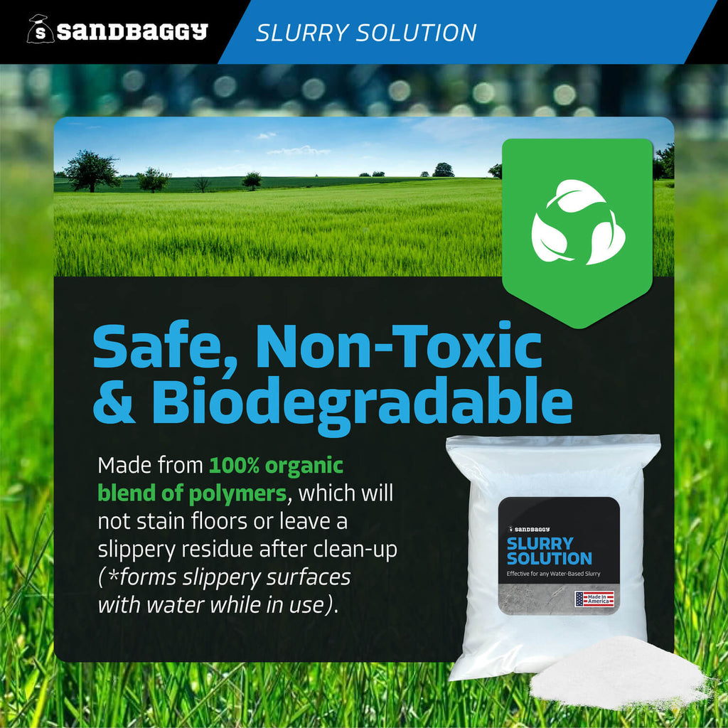 concrete slurry solution solidifier - safe non toxic biodegradable