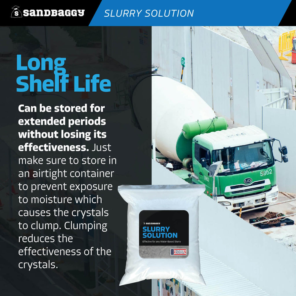 concrete slurry solution solidifier - long lasting