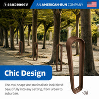 Copper Oval Bike Rack - chic design 