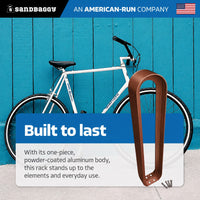 Copper Oval Bike Rack - built to last 