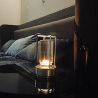 Klarako Crystal Lantern | Cordless LED Touch Table & Desk Lamp