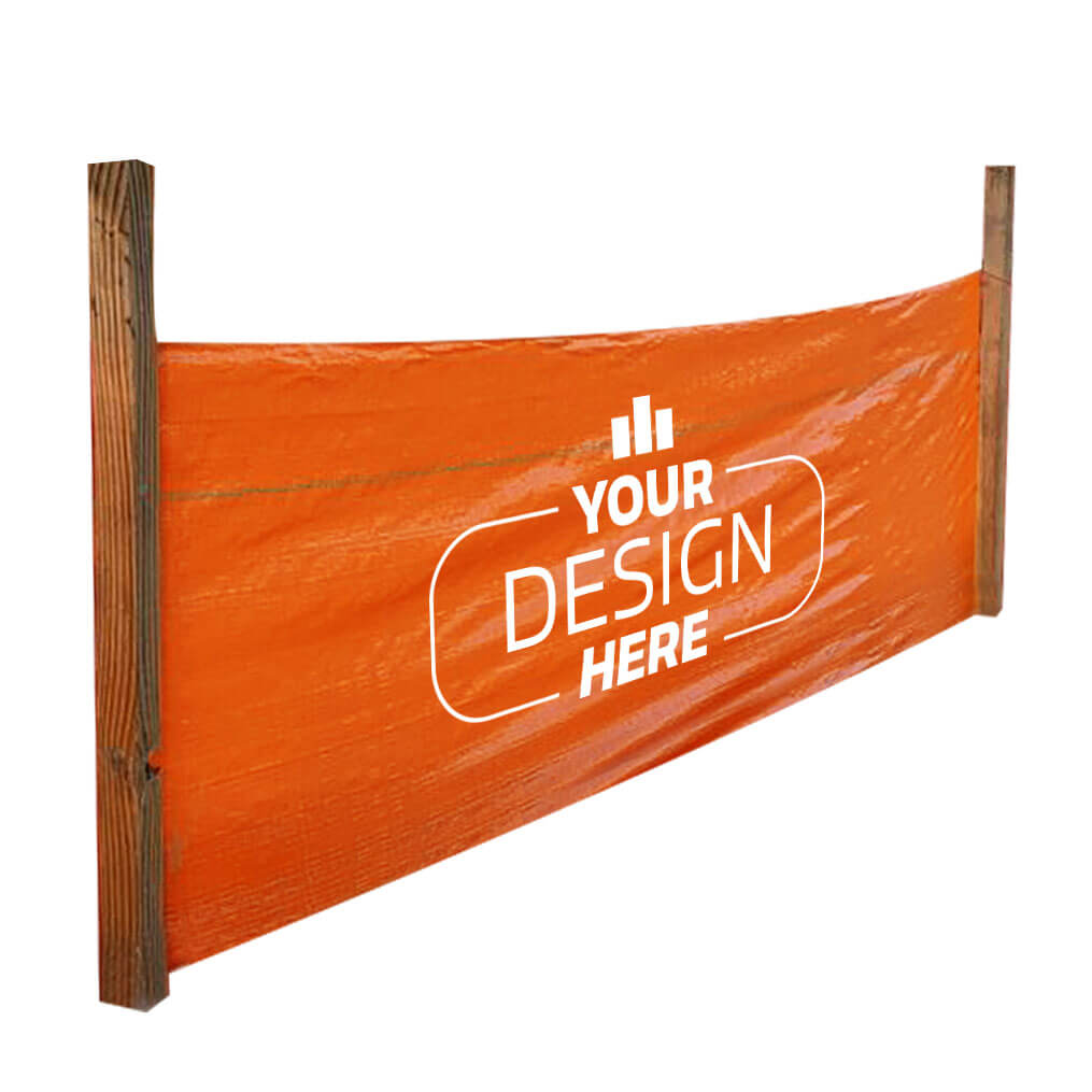 Orange Custom Printed Silt Fence Fabric Rolls 