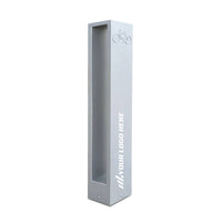 Custom Printed Logo Modern Aluminum Bike Rack | Commercial, Dual Capacity, Surface Mount (5”x4”x34”)