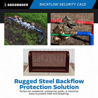 Standard Backflow Security Cage – Backflow Preventer Enclosure (Dark Copper, Large)