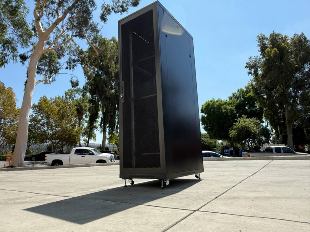 42U Data Center Rack - Lockable, Heavy Duty with Cooling Support
