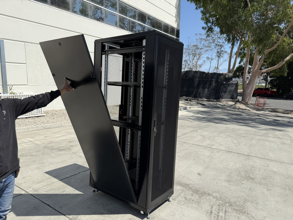 42U Data Center Rack - Lockable, Heavy Duty with Cooling Support