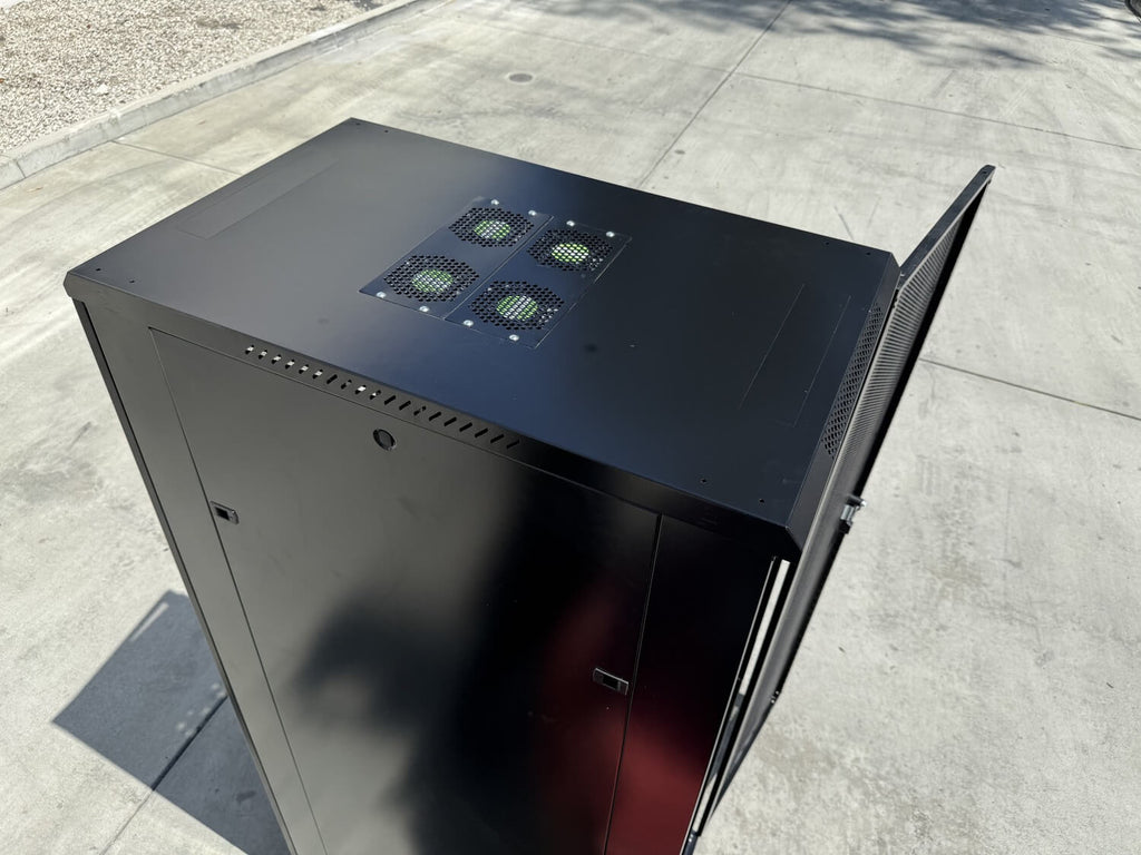 42U Data Center Rack - Lockable, Heavy Duty with Cooling Support
