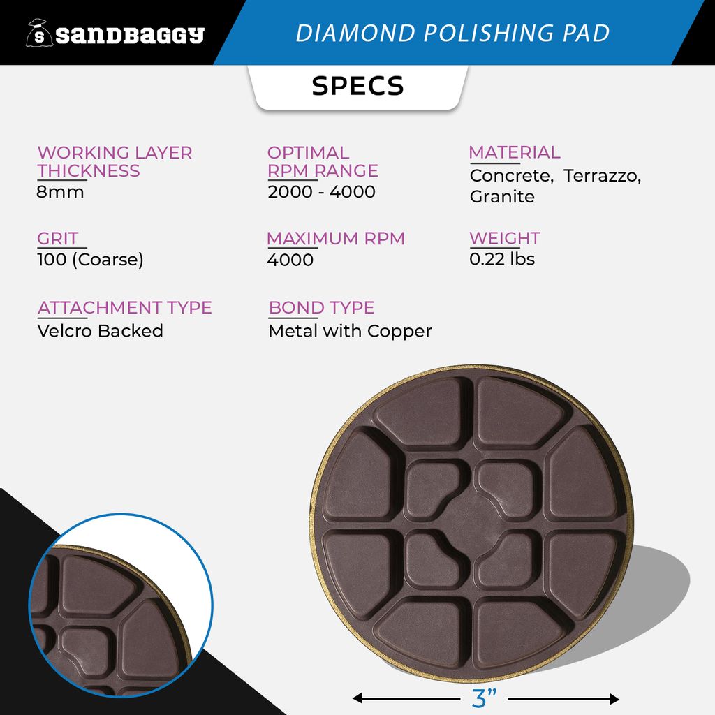 Diamond Polishing Pad Specifications