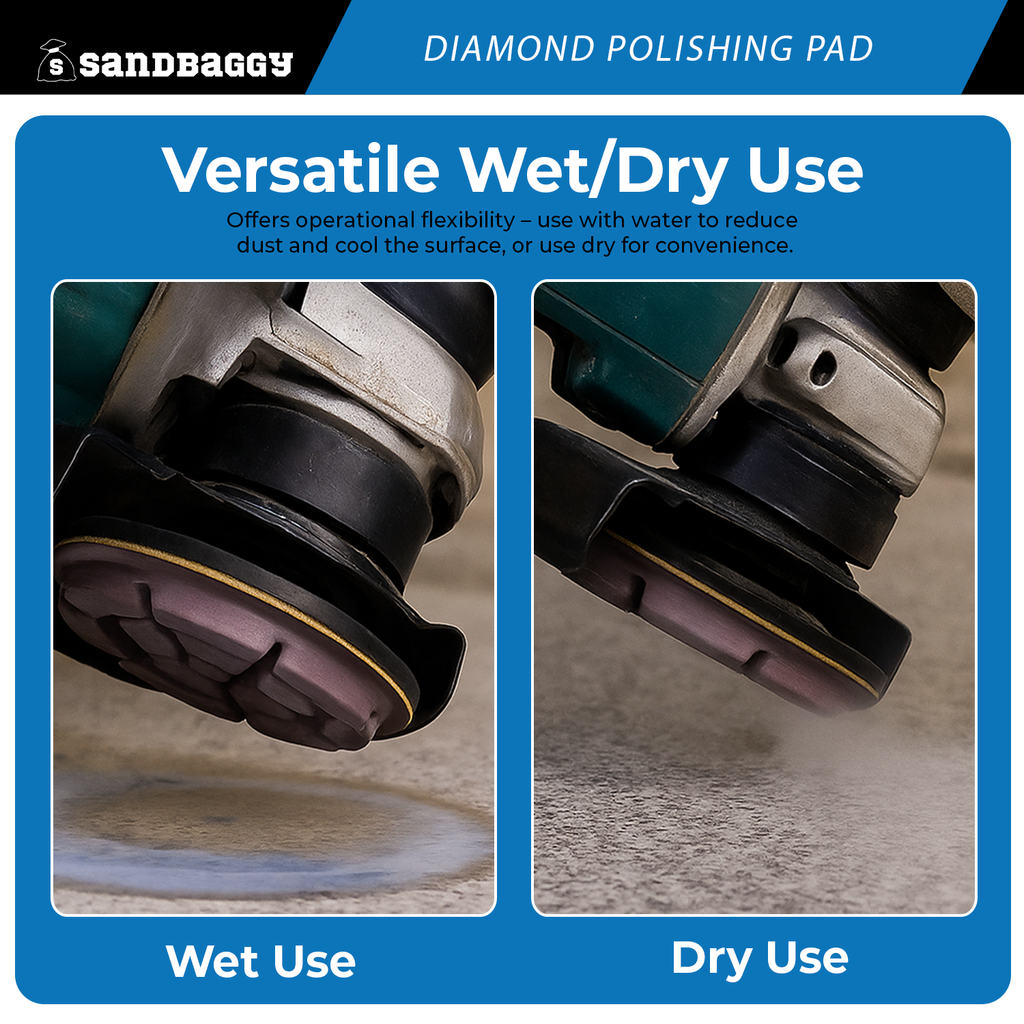 Versatile use of Diamond Polishing Pad