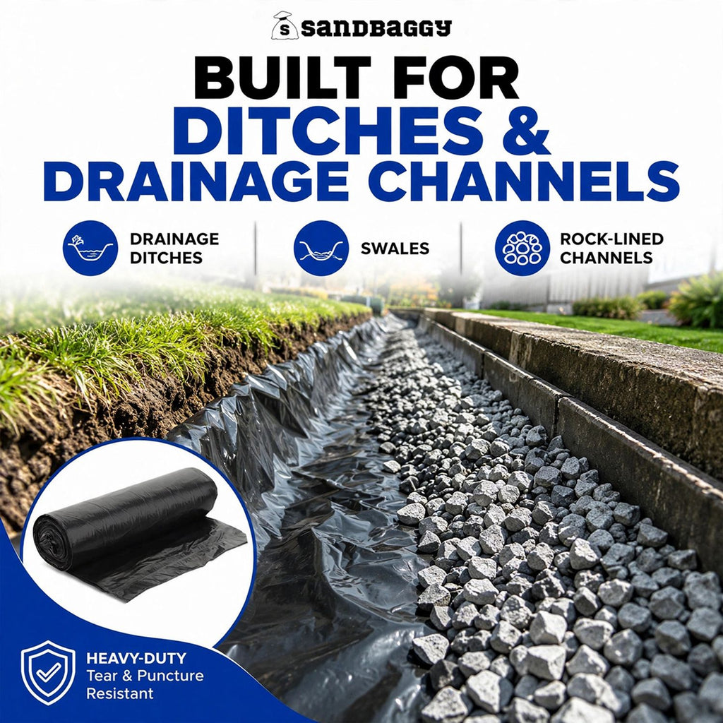Drainage Ditch Liner - for ditches and drainage channels