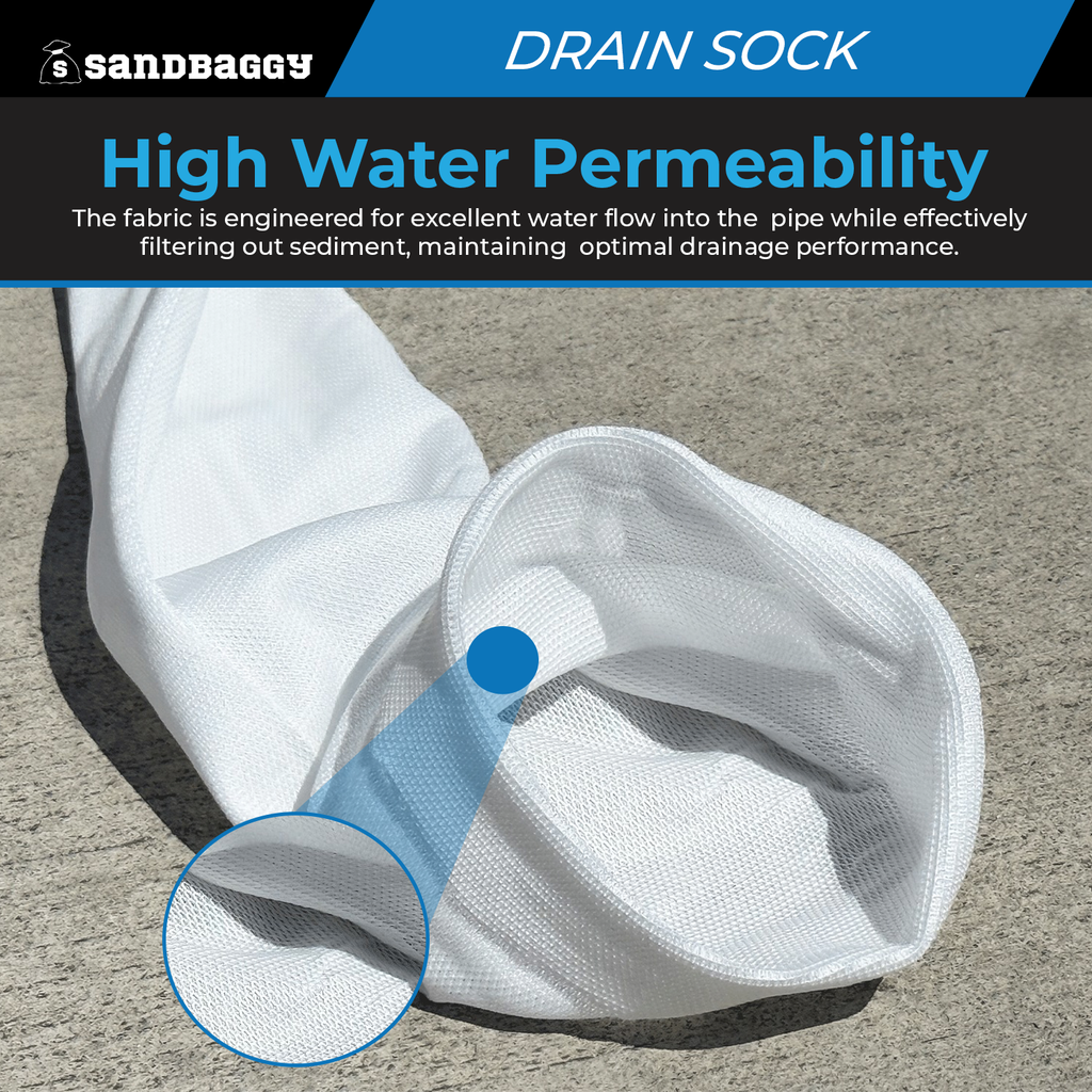 excellent water flow and filter with this drain sock