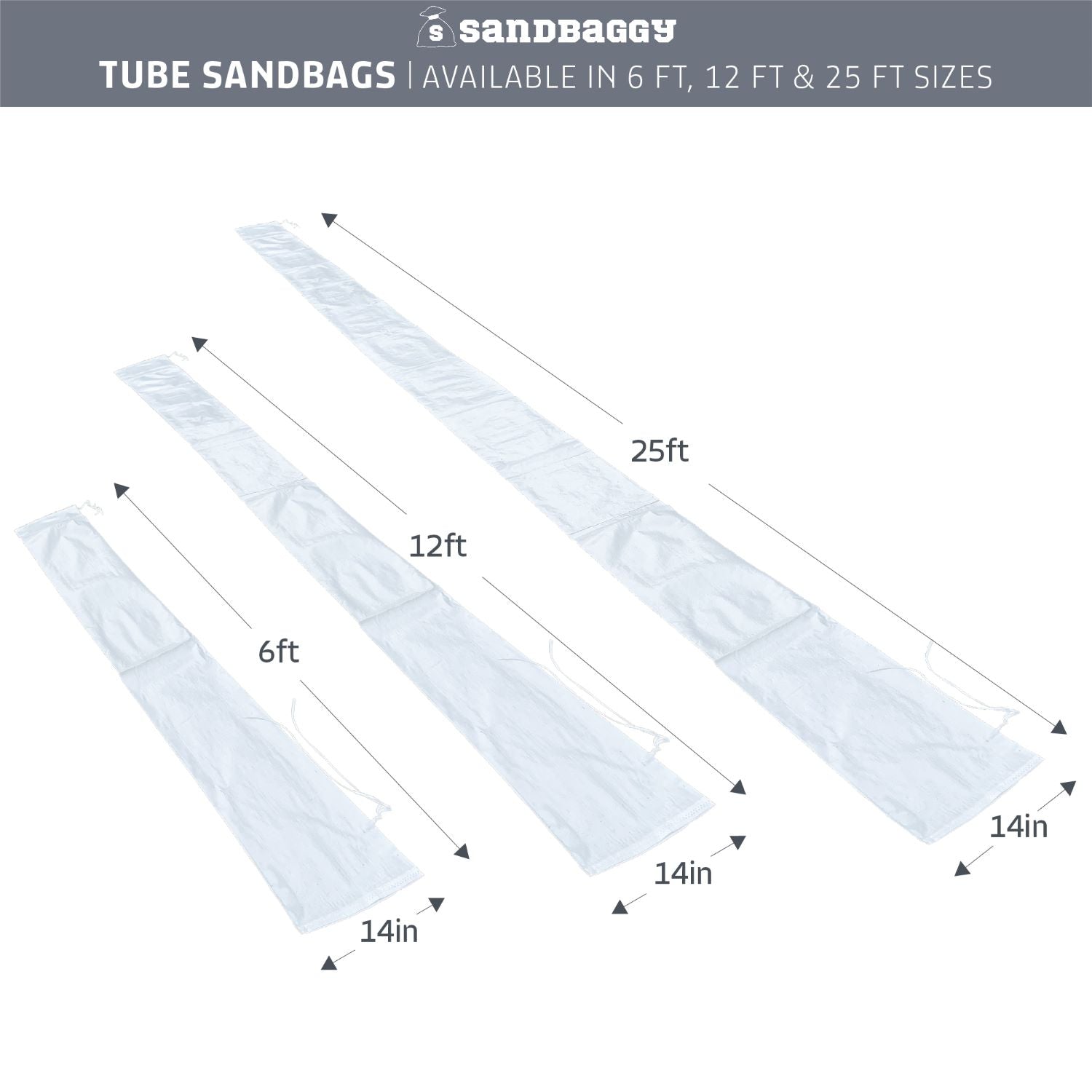 Tubular Sandbag Roll - Continuous Roll up to 750 ft – Sandbaggy