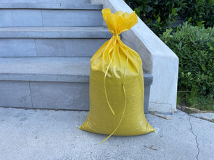 Yellow Sandbags have a 50 lb weight capacity