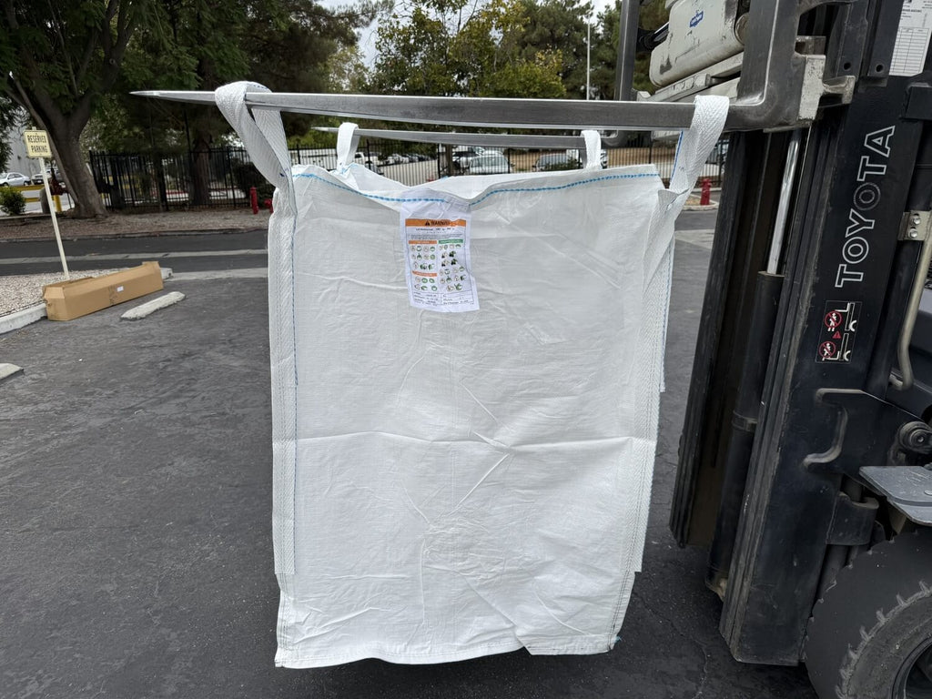 FIBC Bulk Bag – 3,000 lb Cap., Food Grade – 35" x 35" x 40" (35 cu ft)