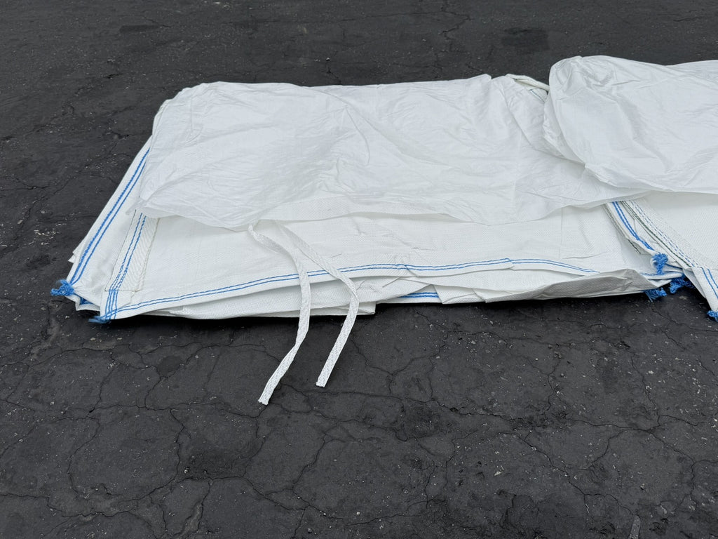 FIBC Bulk Bag – Duffle Top – 3,000 lb Cap., Food Grade – 35" x 35" x 40" (35 cu ft)
