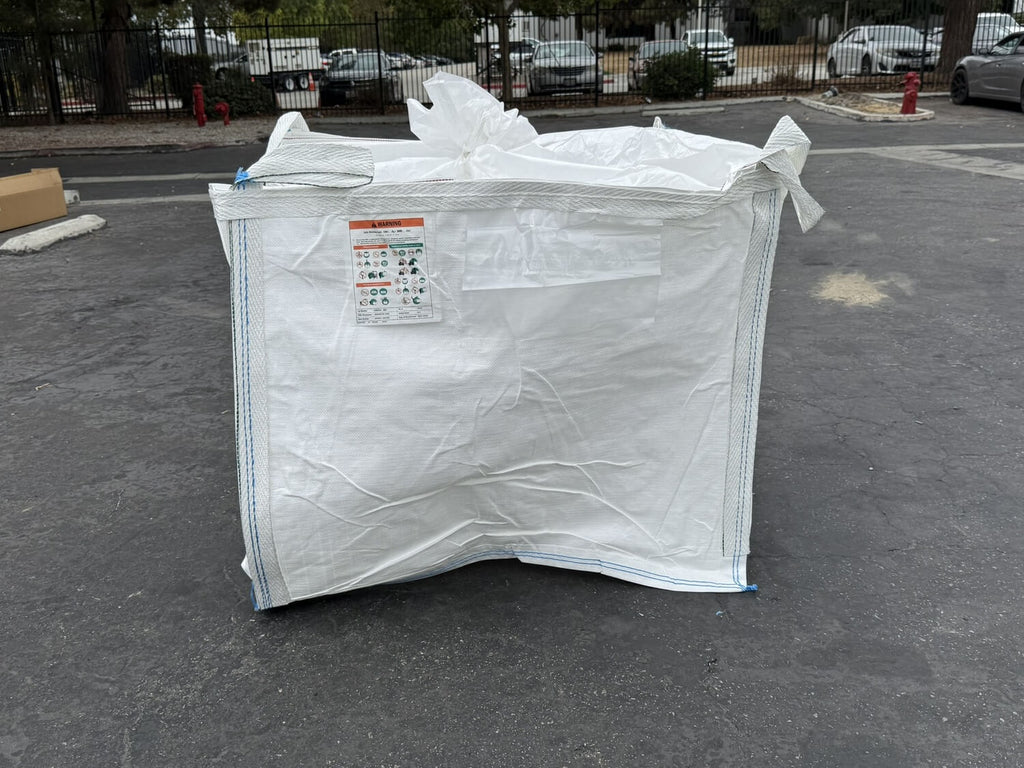 FIBC Bulk Bag – Duffle Top – 3,000 lb Cap., Food Grade – 35" x 35" x 40" (35 cu ft)