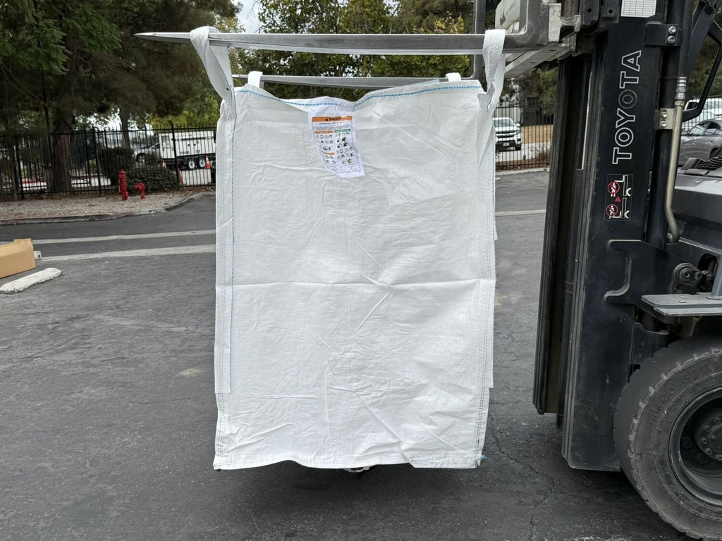 FIBC Bulk Bag – Duffle Top – 3,000 lb Cap., Food Grade – 35" x 35" x 40" (35 cu ft)